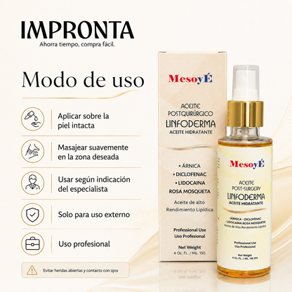 MesoyÉ Linfoderma - Aceite Hidratante Postquirúrgico 150 ml