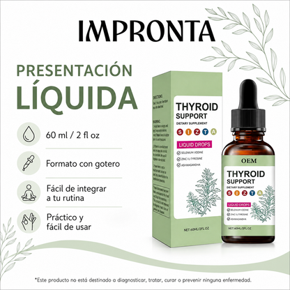 Suplemento Tiroideo en Gotas con Yodo, Selenio y Ashwagandha | Impronta
