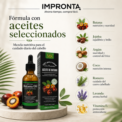 Aceite de Batana con Romero 60ml – Cuidado Capilar Nutritivo
