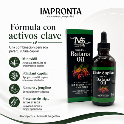 Elixir Capilar Batana Oil – Gotero Estimulante para Crecimiento y Fortalecimiento Capilar