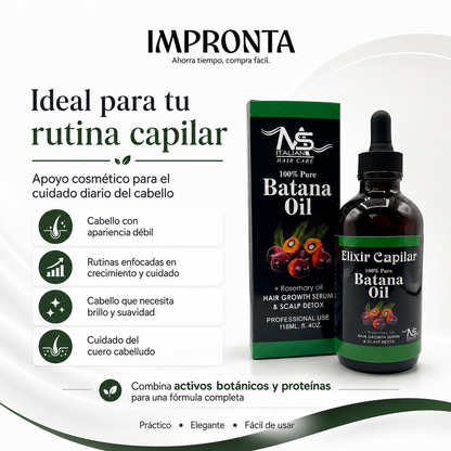 Elixir Capilar Batana Oil – Gotero Estimulante para Crecimiento y Fortalecimiento Capilar
